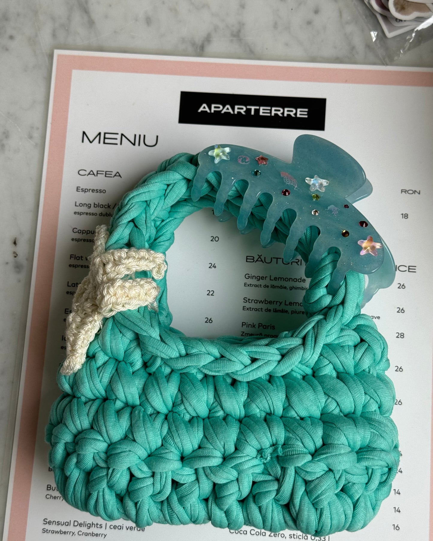 Ariel Box ~ the miniest mini Mermaid bag & Hair Clip