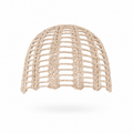 beige headpiece