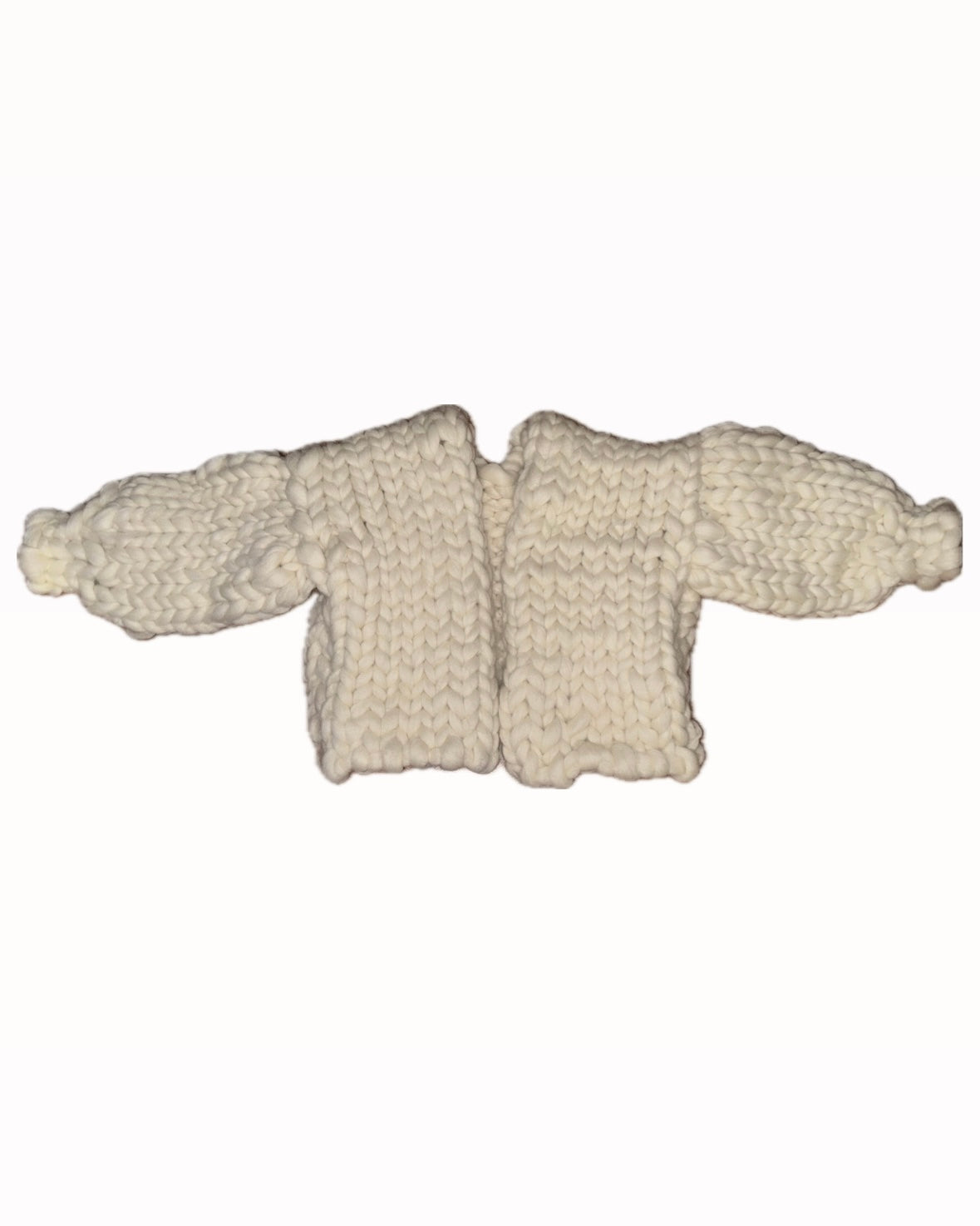 Boxy Giant Wool Cardigan