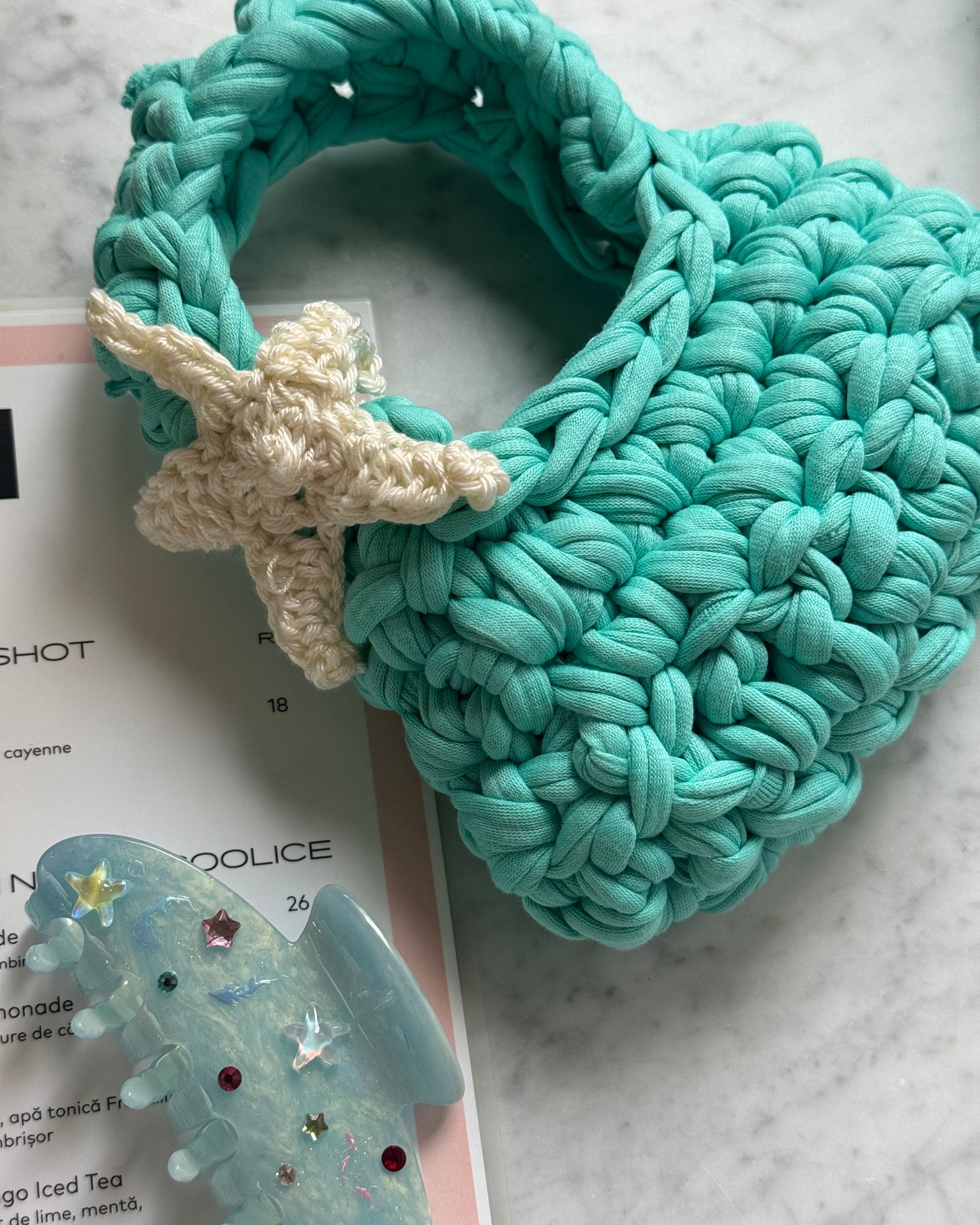 Ariel Box ~ the miniest mini Mermaid bag & Hair Clip