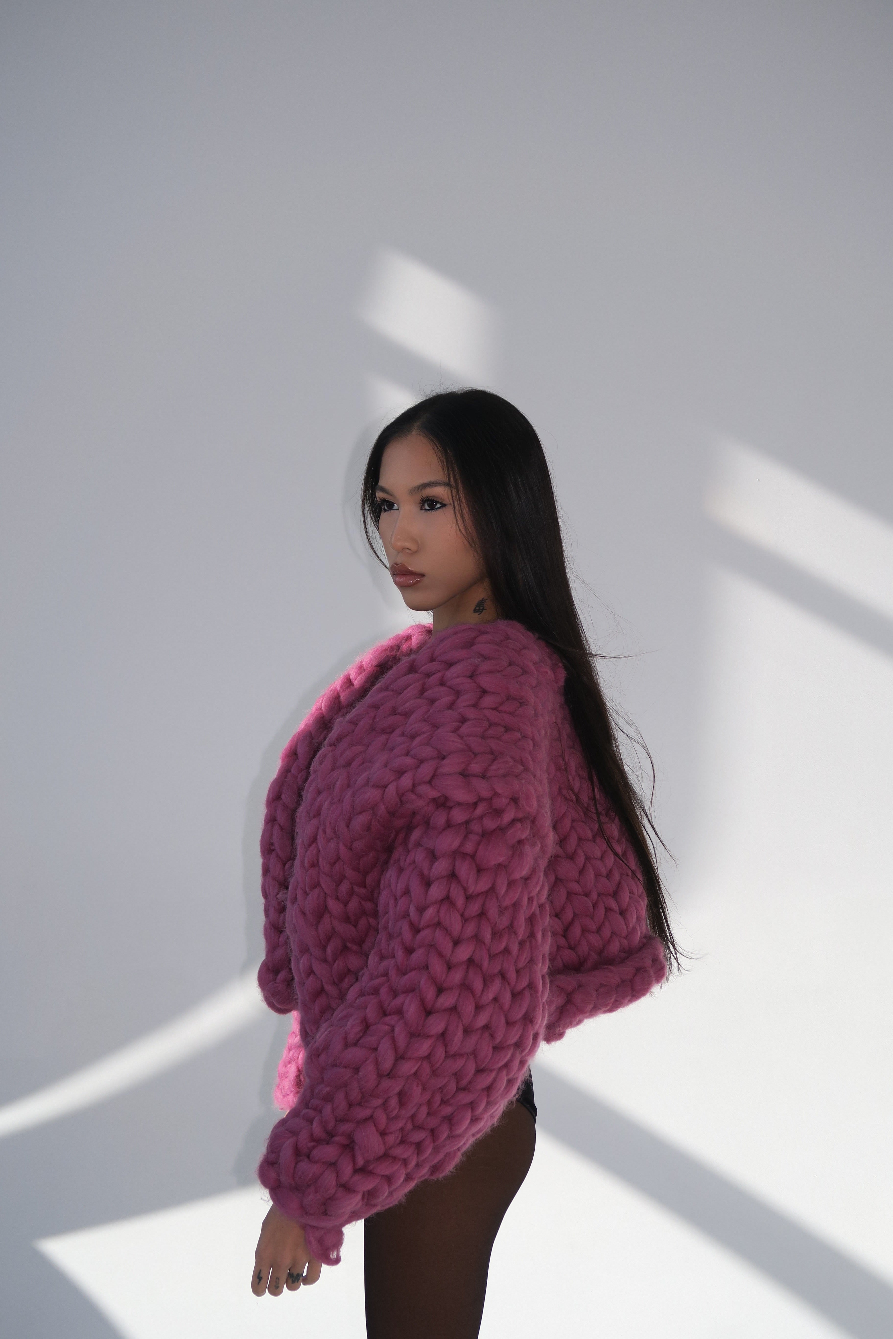 GIANT WOOL CARDIGANT