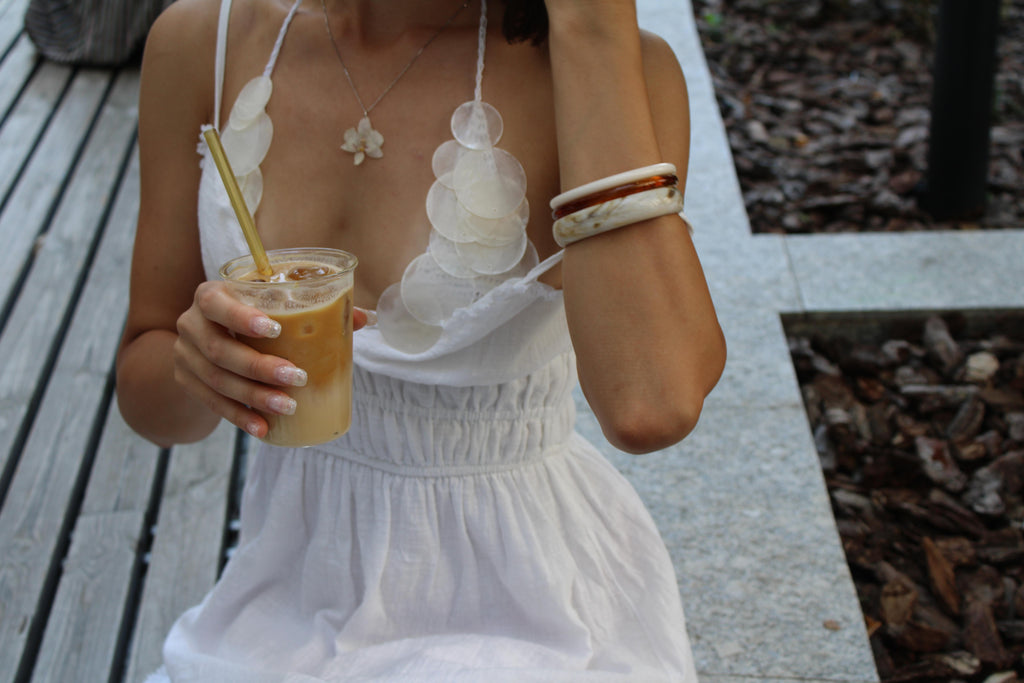 NAIA CAPIZ SHELL BRA