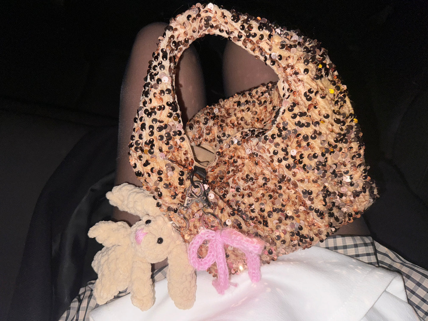 The IT Crochet Bunny Bag Charm